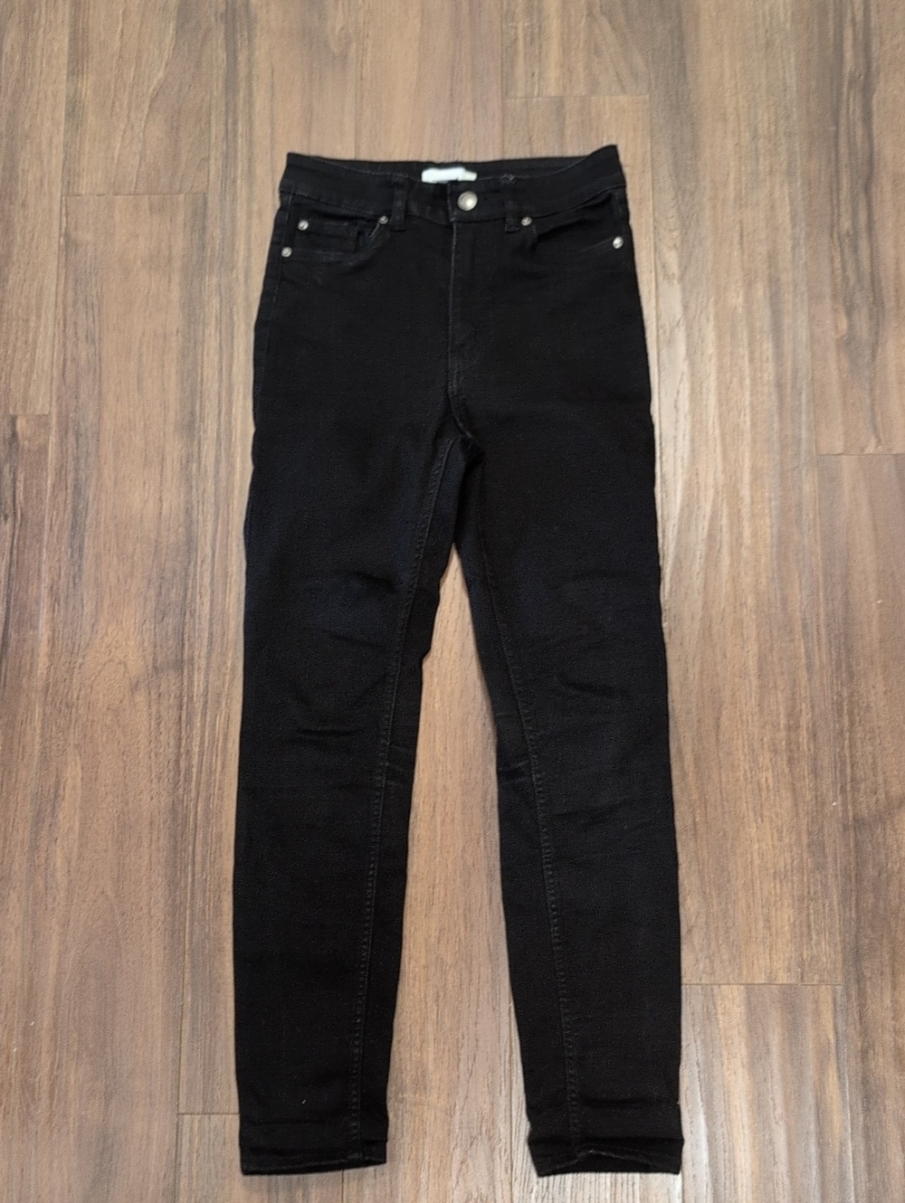 H&M Ultra High Waisted Black Skinny Jeans